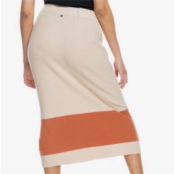 Roxy On My Cloud Stripe Bodycon Midi skirt - Picture 2 of 4